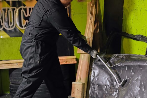 Young adult rage room