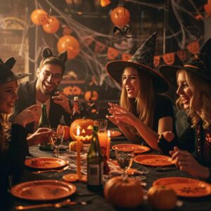 group of friends enjoying interactive halloween party games with festive decorations 44f9fdf3 286e 4f24 a45a bb96d2dcb171webp - Brainy Actz Escape Rooms Group of friends enjoying interactive Halloween party games with festive decorations