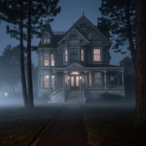 haunted house in san diego under moonlight showcasing victorian architecture and eerie atmosphere 180ea579 0de2 4320 8255 504c6f4e4193webp - Brainy Actz Escape Rooms Haunted house in San Diego under moonlight, showcasing Victorian architecture and eerie atmosphere